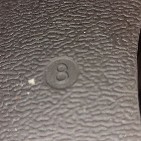 Pierre Dumas Brown Tortoise Hester Wedge Peep-Toe Sandal Sz 8 - Picture 8 of 9